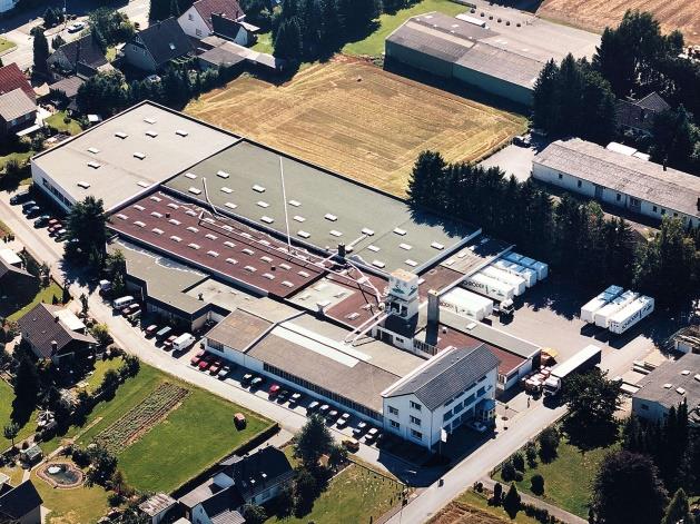 Vue aérienne de la manufacture de Kirchlengern