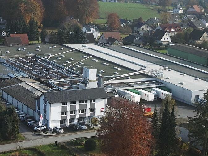 Vue aérienne du site de production actuel de Kirchlengern